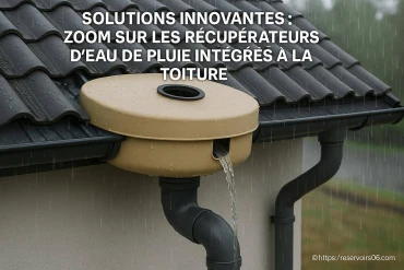 Solutions innovantes pour récupérer l’eau de pluie intégrée à la toiture