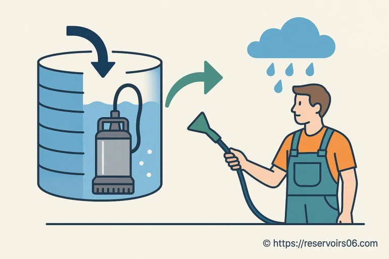 Pompe de relevage pour récupération d'eau
