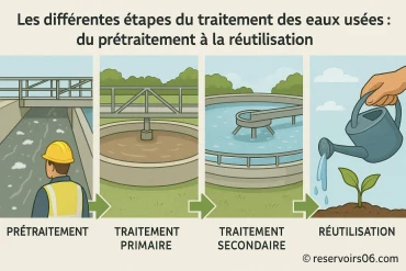 Les différentes étapes du traitement des eaux usées : du prétraitement à la réutilisation