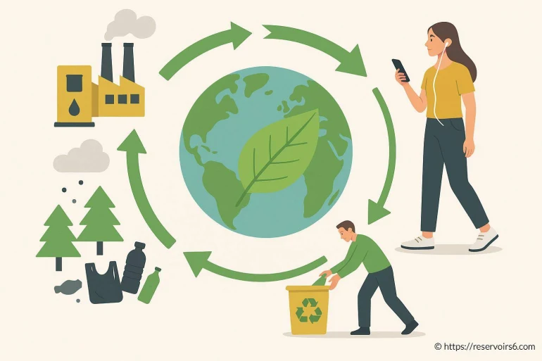 Cycle de recyclage et protection de la planète