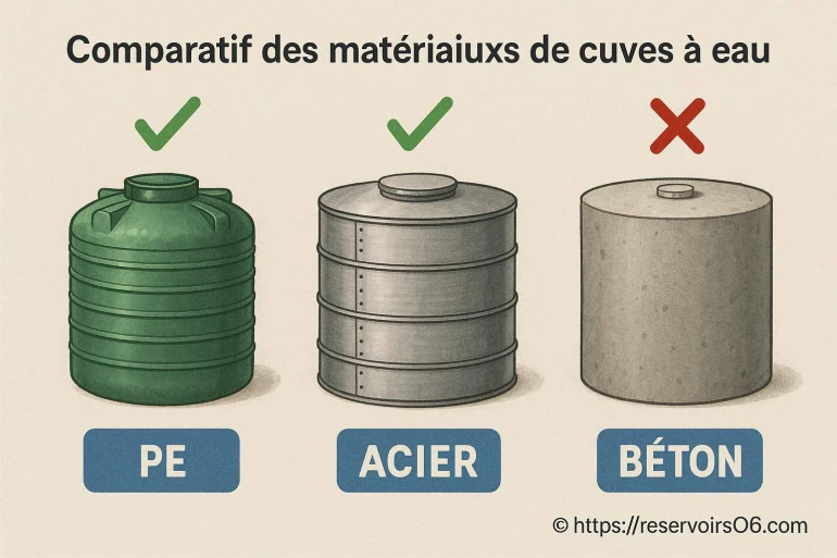 Comparatif des matériaux de cuves à eau : lequel choisir pour votre installation ?