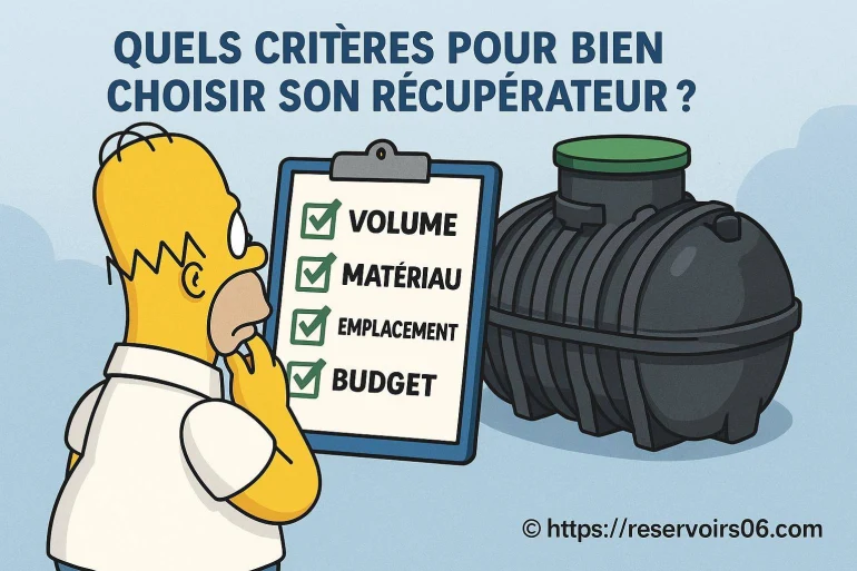 Quels critères pour bien choisir son récupérateur d'eau de pluie ?