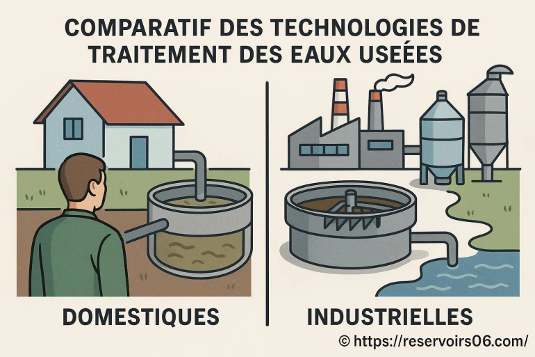 Comparatif des technologies de traitement des eaux usées domestiques et industrielles : quelles solutions choisir ?