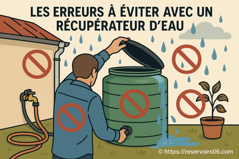 Les erreurs à éviter avec un récupérateur d’eau pour bien collecter la pluie