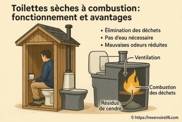 Toilettes sèches à combustion : comment fonctionnent-elles et quels sont leurs avantages