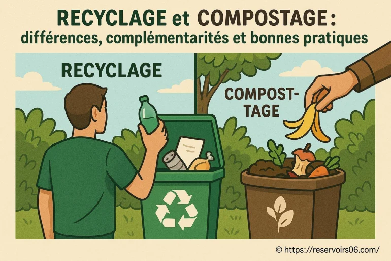 Recyclage et compostage : quelles différences et comment les combiner efficacement ?