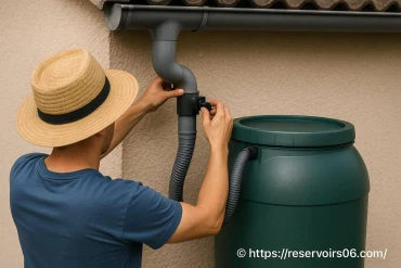 Branchement d'un récupérateur d'eau de pluie sur gouttière : comment faire ?