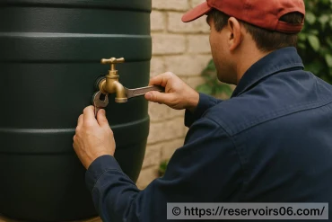 Installer un robinet sur un récupérateur d'eau de pluie : comment faire ?