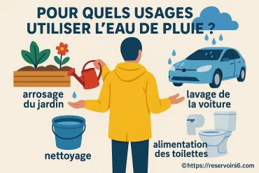 Pour quels usages peut-on utiliser l'eau de pluie ?