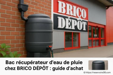 Bac récupérateur d’eau de pluie chez Brico Dépôt : comment bien choisir ?