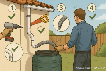 Installer un récupérateur d'eau de pluie aérien : quelles sont les étapes clés