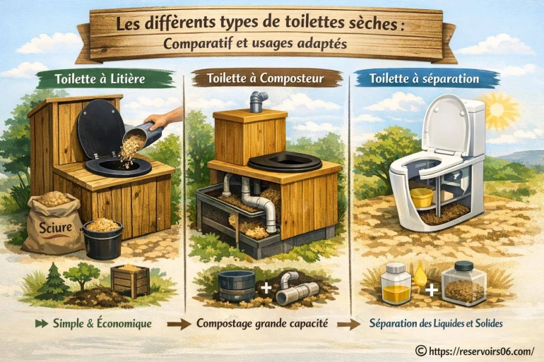 Les différents types de toilettes sèches : quel modèle choisir selon vos besoins ?