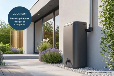 Zoom sur les récupérateurs design et compacts pour une récupération d'eau optimisée