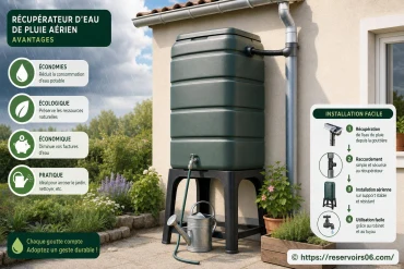 Récupérateur d'eau de pluie aérien : quels avantages et comment l’installer ?