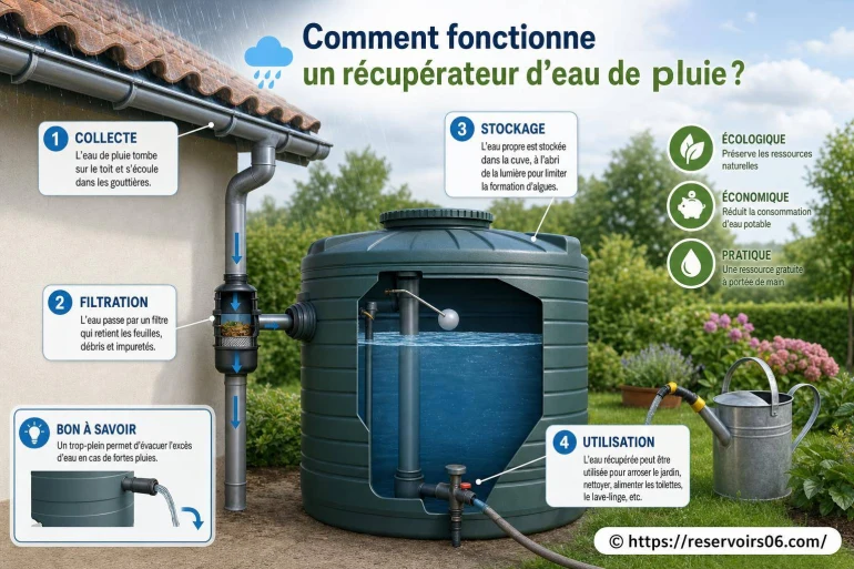 Comment fonctionne un récupérateur d’eau de pluie ?