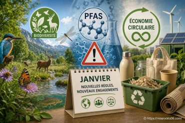 Biodiversité, pfas et économie circulaire : les mesures qui entrent en vigueur en janvier