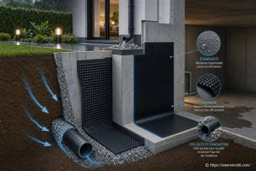 Solutions de drainage et d'étanchéité pour prévenir les infiltrations d'eau efficacement