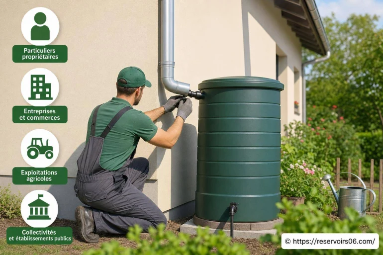 Qui peut installer un récupérateur d’eau de pluie légalement ?