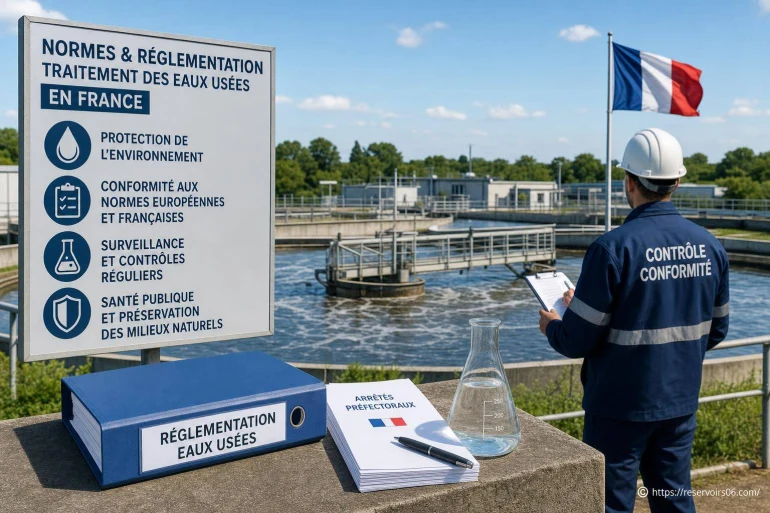Normes et réglementation sur le traitement des eaux usées en France