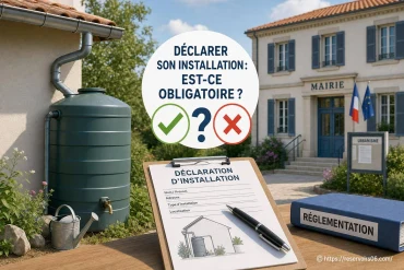 Déclarer son installation : est-ce obligatoire pour récupérer l’eau de pluie ?