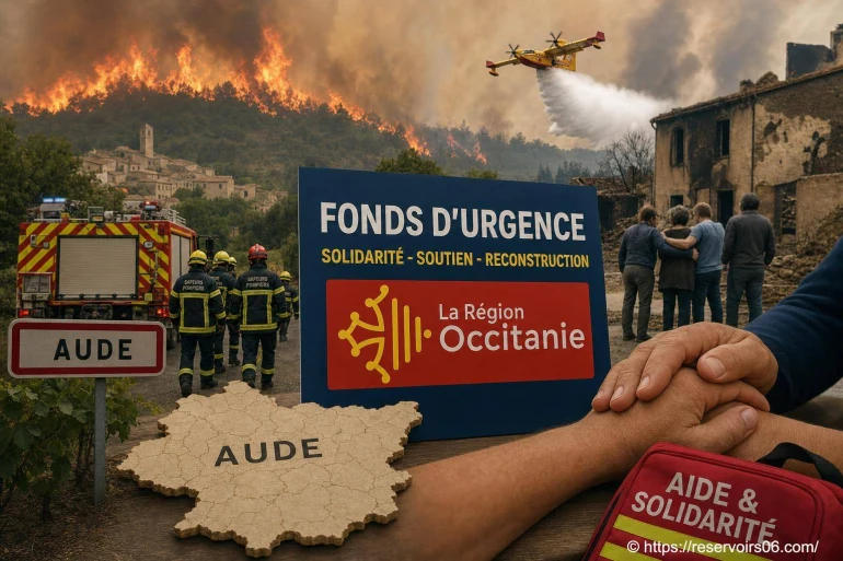 Incendies dans l’Aude : la Région Occitanie débloque un fonds d’urgence