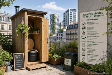 Peut-on installer des toilettes sèches en milieu urbain ? contraintes et solutions