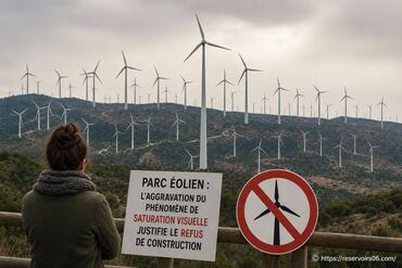 Parc éolien : le phénomène de saturation visuelle justifie le refus de construction