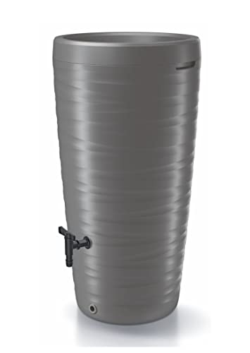 Tonneau eau 240L avec robinet gris