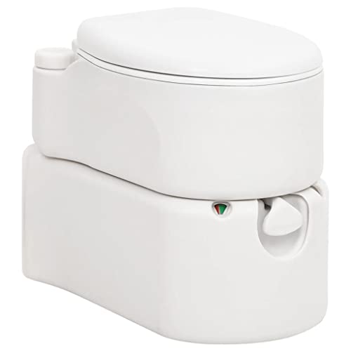 Mokuyary Toilette de Camping intégrée Blanc 24+17 L PEHD et 