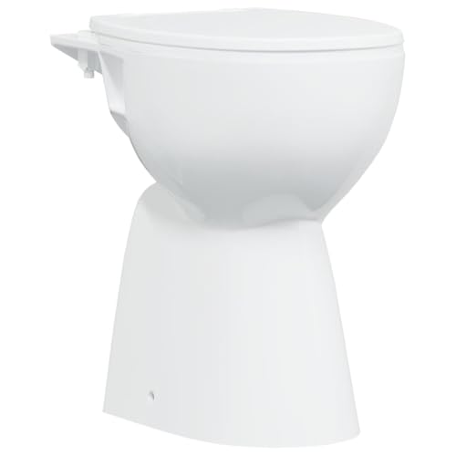 vidaXL WC Sans Rebords, Céramique, Blanc, 50,5x36,5x50 cm, A