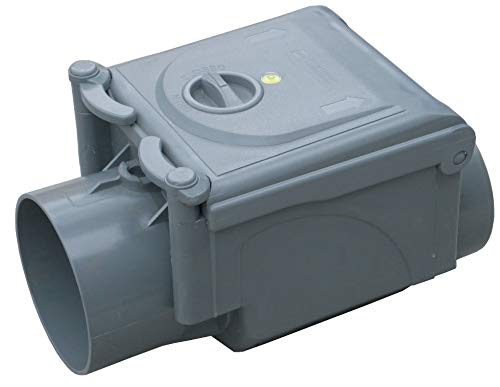 Clapet anti-retour PVC à coller avec niveau bulle Ø 100