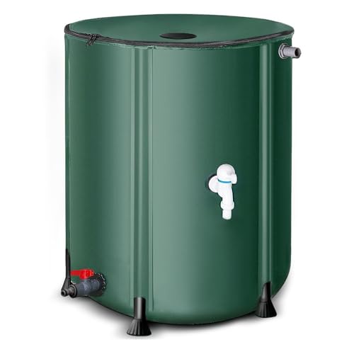 Récupérateur deau de Pluie 50L-1000L Pliable avec Robinet, p