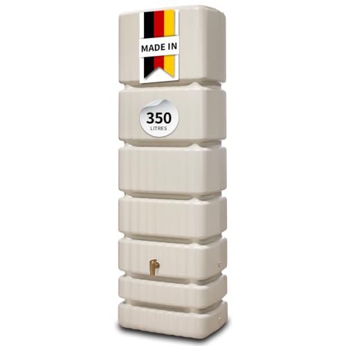 4rain Récupérateur d'eau de pluie slim 350 l beige sable - Réservoir mural, réservoir d'eau, tonneau d'eau de pluie, réservoir d'eau de pluie, réservoir d'eau de pluie, réservoir d'eau de pluie