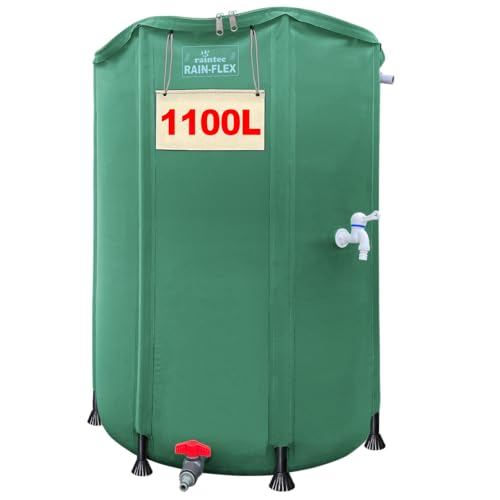 RÉCUPÉRATEUR deau de Pluie Pliable 1100L avec Robinet Rain‑F