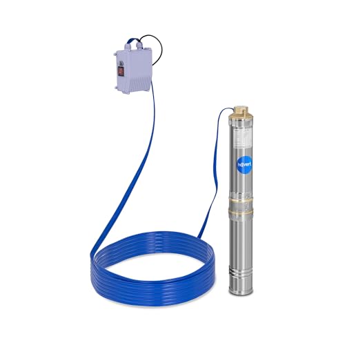 MSW Pompe Immergée Pompe de Puits Submersible 6000 L/h, 370 