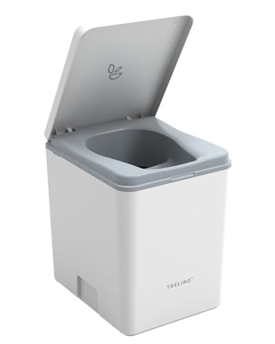 TRELINO Evo L Blanc (39 x 33 x 43 cm), Toilette sèche avec s