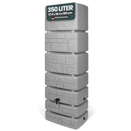 Kreher Récupérateur deau XXL Tower Stone avec robinet. Super