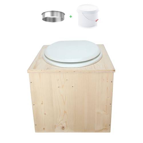 Mes Toilettes Sèches Toilette sèche en Bois avec bavette INO