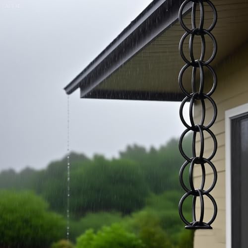 Fontaine de pluie pour gouttière, récupérateur de gouttière 
