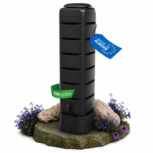 YourCasa Recuperateur d eau de pluie [Tower] 120L avec pied,