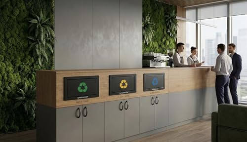 Kit de tri des déchets : 3 portes intégrées 350x200 mm | Noi