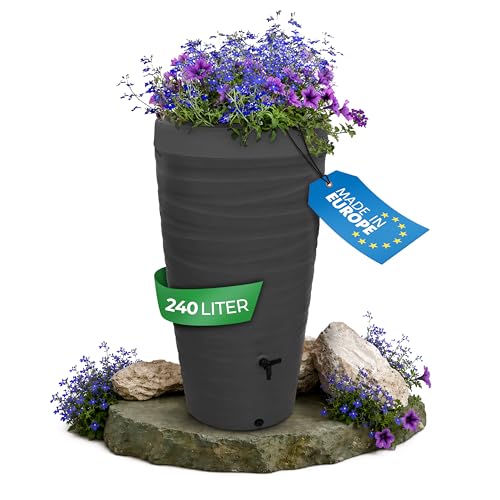 YourCasa récupérateur Eau de Pluie 240L [Wave Design] en Pla