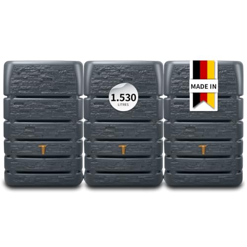 4rain Slim Stone DÉCOR Kit Recuperateur 1530L Graphite, 3X
