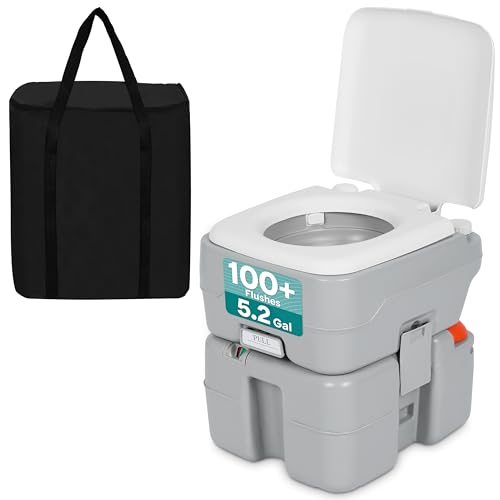 SereneLife Toilettes de Camping Portables 20 L avec Sac de T