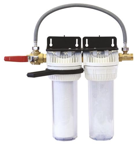 AQUAWATER - Station Filtre Double Anti-Tartre Avec By-Pass B