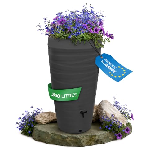 YourCasa récupérateur Eau de Pluie 240L [Wave Design] en Pla