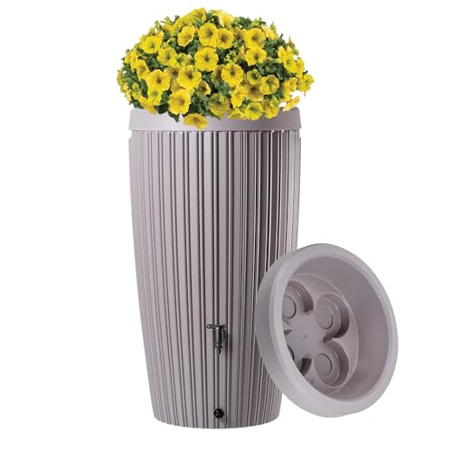 Récupérateur deau de pluie, 240 l, avec couvercle et robinet
