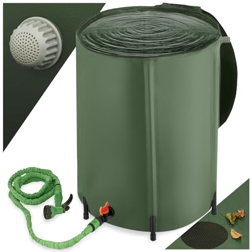 tectake® Récupérateur Eau de Pluie Pliable Réservoir deau Cu