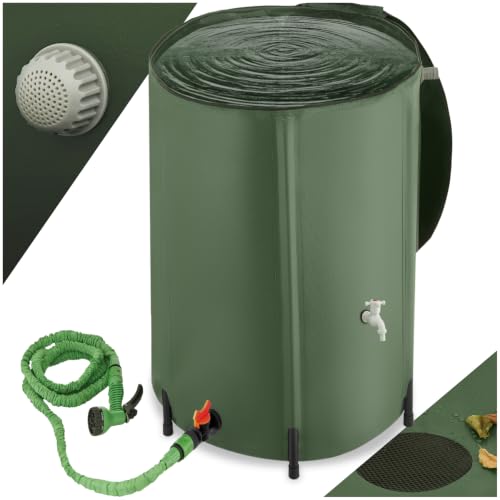 tectake® Récupérateur Eau de Pluie Pliable Réservoir deau Cu