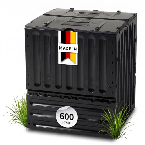 GARANTIA ECO-King Composteur 600 L, Noir